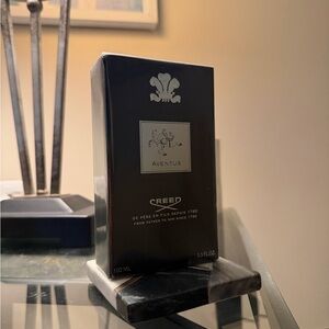 Creed Aventus Black and Silver Decorative Box